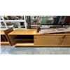 Image 3 : WOOD 2-PIECE SIDE BOARD WITH SLIDING BOTTOM DOORS & MEDIA STORAGE *NOT COMPLETELY BUILT*