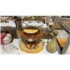 Image 6 : SHELF OF ASSTD. GLASSWARE: NORITAKE CHINA, BEER STEIN, DESSERT BOWLS, GLASS SWANS & MORE
