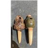 Image 3 : GLASS VASE, CERAMIC PLANT WATER FEEDERS & ASSORTED DECORATIVE TURTLE FIGURES