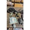 Image 4 : GLASS VASE, CERAMIC PLANT WATER FEEDERS & ASSORTED DECORATIVE TURTLE FIGURES
