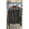 Image 1 : MEN'S SIZE L DANIER BLACK LEATHER JACKET