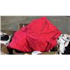 Image 4 : PALLET OF HOUSEHOLD ITEMS: CLOTHING, GLASSWARE, CAST IRON GRILL PAN, VASES & MORE *MUST TAKE ALL ON