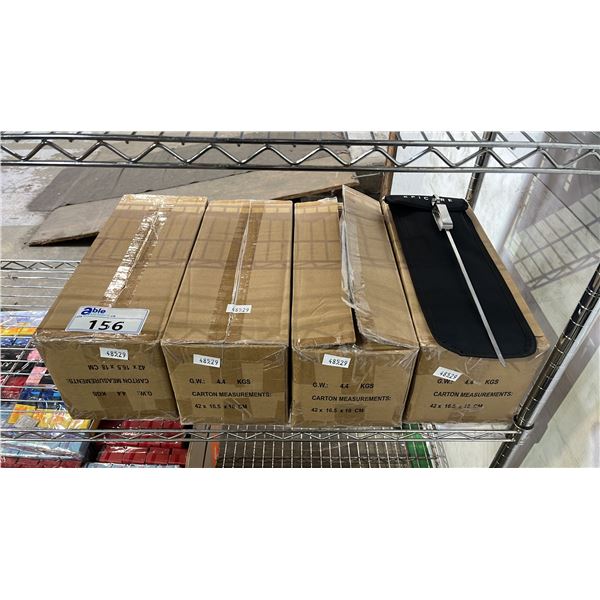 (4) CASES OF EPICURE STAINLESS STEEL SKEWERS