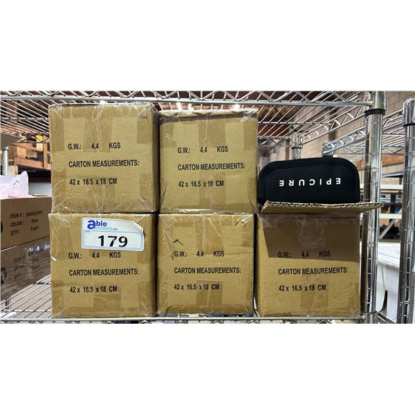 6 CASES OF EPICURE STAINLESS STEEL SKEWERS