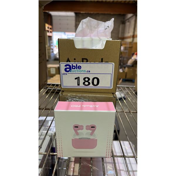 (2) CASES OF AIR BUDS PINK WIRELESS EARPHONES