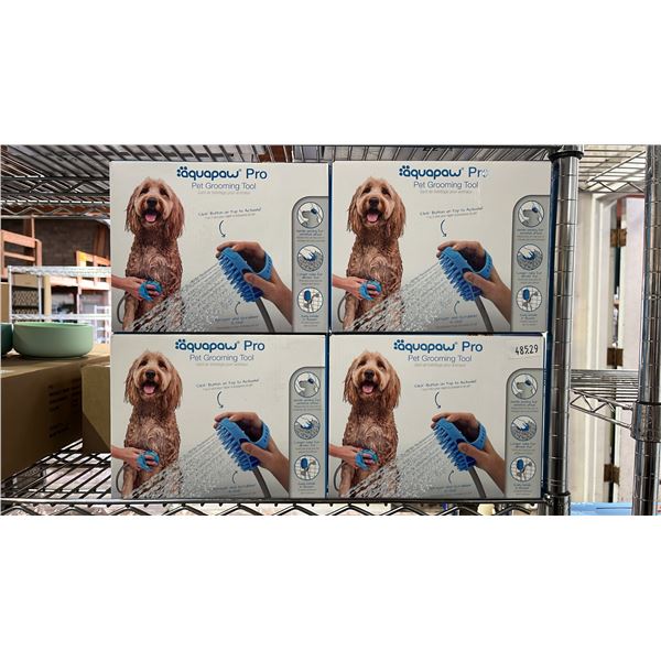 (4) AQUAPAW PRO PET GROOMING SYSTEMS