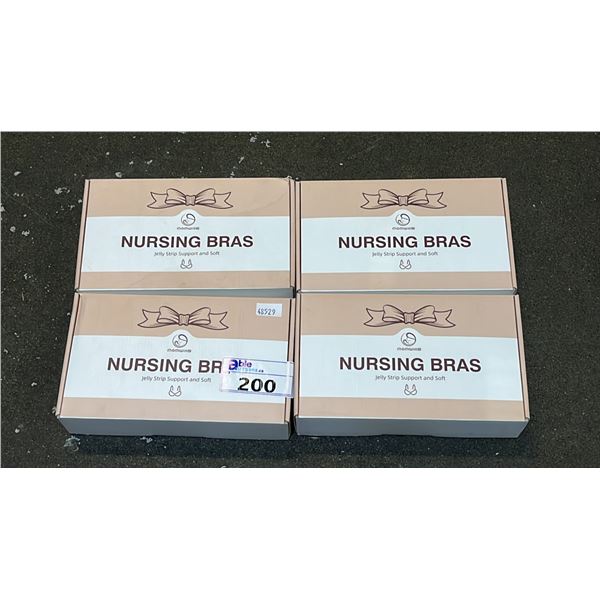 (4) *NEW* PACKS OF 3 MOMWILLS NURSING BRAS (SIZES UNKNOWN)