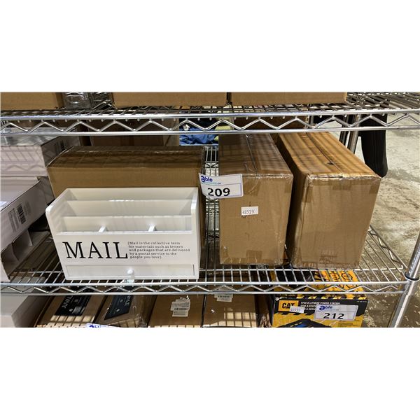 (3) JUVALE WHITE DESK ORGANIZERS