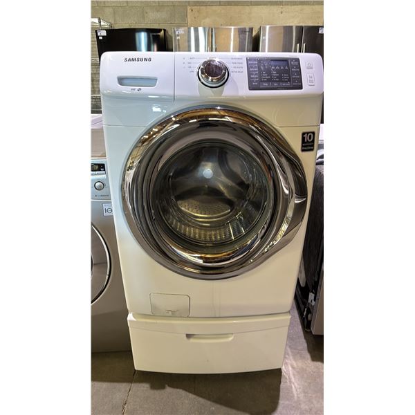 SAMSUNG VRT HE FRONT LOADING WASHING MACHINE ON PEDESTAL DRAWER