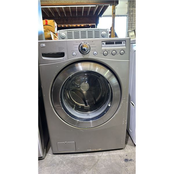 LG GREY FRONT LOAD WASHING MACHINE