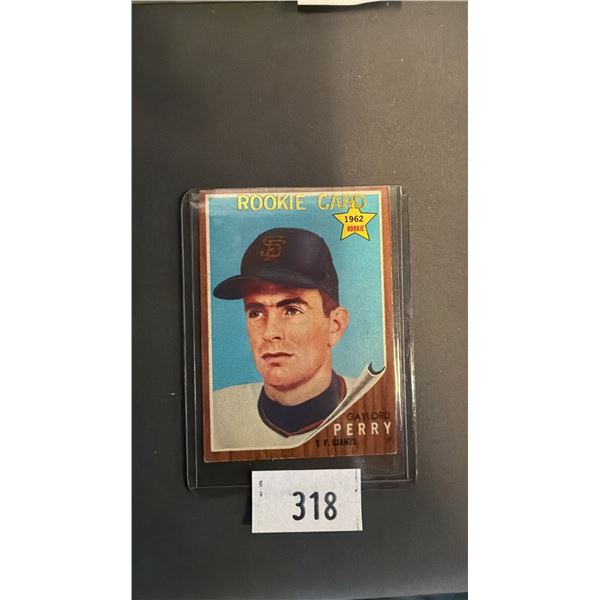 1962 TOPPS #199 GAYLORD PERRY BASEBALL CARD