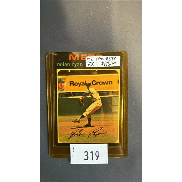 1971 O-PEE-CHEE #313 NOLAN RYAN BASEBALL CARD