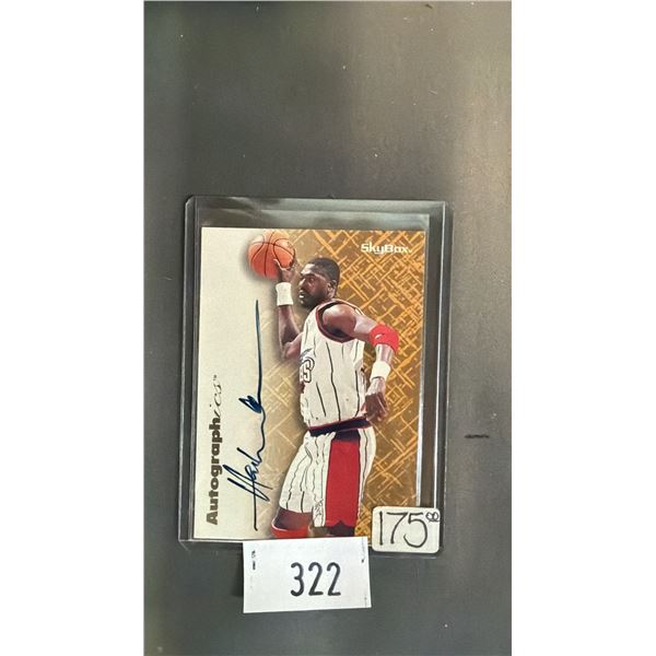 1996 SKYBOX AUTOGRAPHICS HAKEEM OLAJUMON BASKETBALL CARD