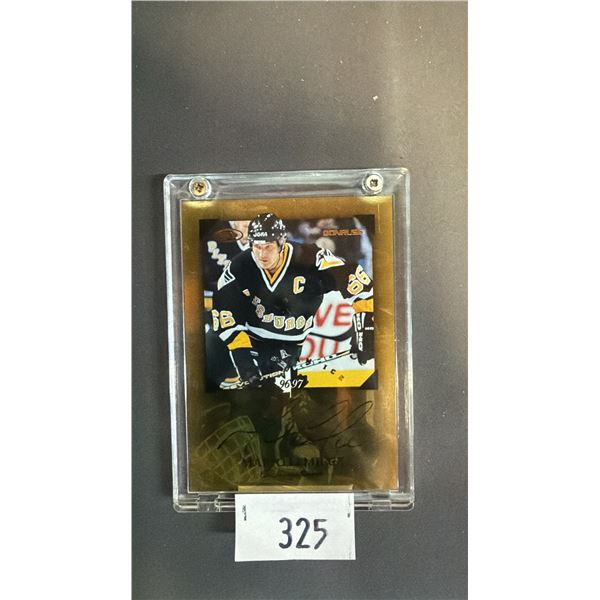 1996 DONRUSS LIMITED EDITION (1162/1200) MARIO LEMIEUX SIGNATURE HOCKEY CARD