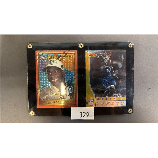 1997 TOPPS BOWMAN'S BEST #42 & 1998 TOPPS #115 KEVIN GARNETT BASKETBALL CARD SET