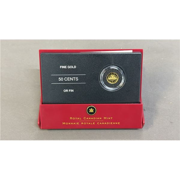 ROYAL CANADIAN MINT .9999 FINE GOLD 50 CENTS COIN