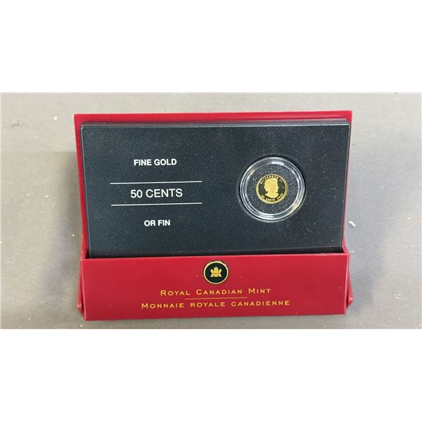 ROYAL CANADIAN MINT .9999 FINE GOLD 50 CENTS COIN