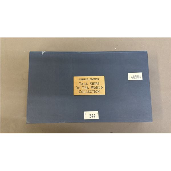 LIMITED EDITION TALL SHIPS OF THE WORLD COLLECTION ANTIQUE GOLD ON SOLID BRONZE TOKENS - BOXED SET