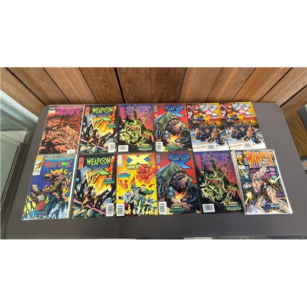 ASSORTED MARVEL WEAPON X COMIC BOOKS