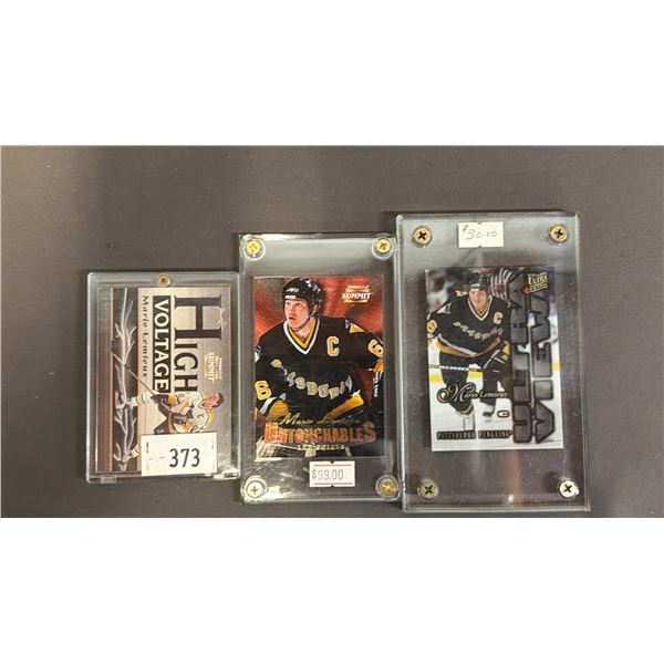 (3) ASSORTED MARIO LEMIEUX HOCKEY CARDS
