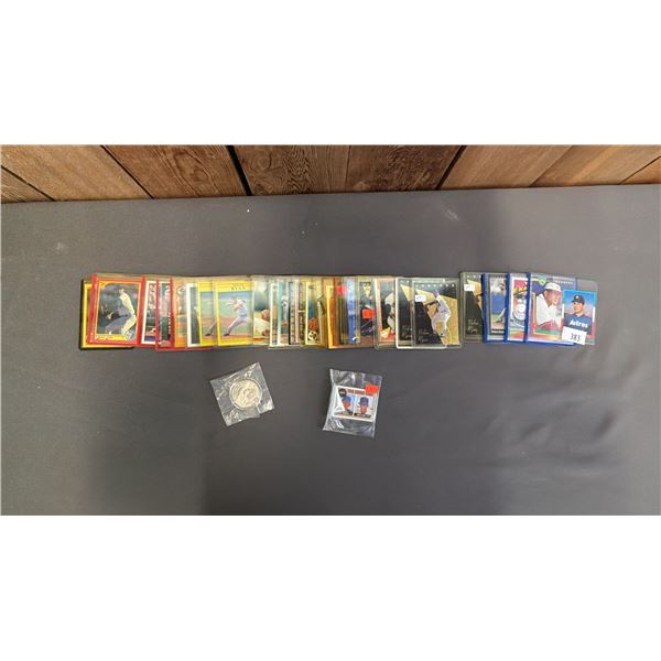 ASSORTED NOLAN RYAN BASEBALL CARDS & COINS