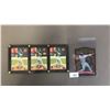 Image 1 : 1998 TOPPS #GH7 GALLERY OF HEROES MARK MCGWIRE & (3) 1995 TOPPS #241 KEN GRIFFEY JR. BASEBALL CARDS