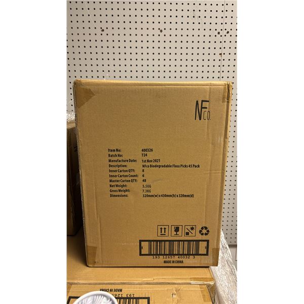 *NEW* CASE OF THE NATURAL FAMAILY CO FRIENDLY FLOSSERS BIODEGRADABLE FLOSS PICKS