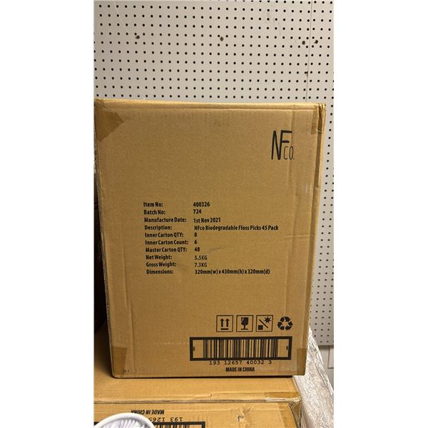*NEW* CASE OF THE NATURAL FAMAILY CO FRIENDLY FLOSSERS BIODEGRADABLE FLOSS PICKS