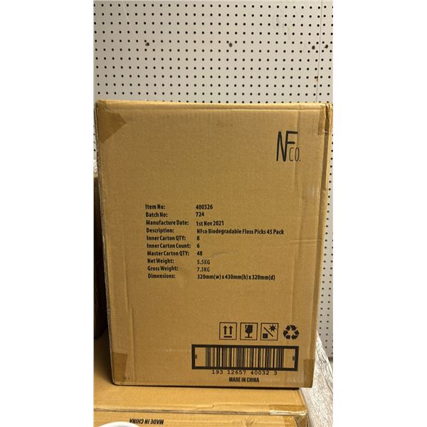 *NEW* CASE OF THE NATURAL FAMAILY CO FRIENDLY FLOSSERS BIODEGRADABLE FLOSS PICKS