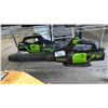 Image 1 : (2) GREENWORKS PRO CORDLESS LEAF BLOWERS *NO BATTERIES OR CHARGERS/WORKING CONDITION UNKNOWN/MAY BE