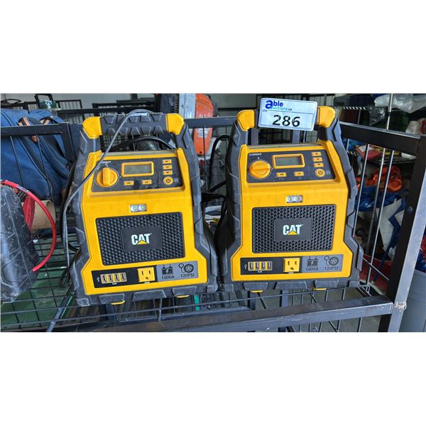 (2) CAT 3-IN-1 POWER STATIONS *WORKING CONDITION UNKNOWN/MAY BE MISSING PARTS & OR PIECES*