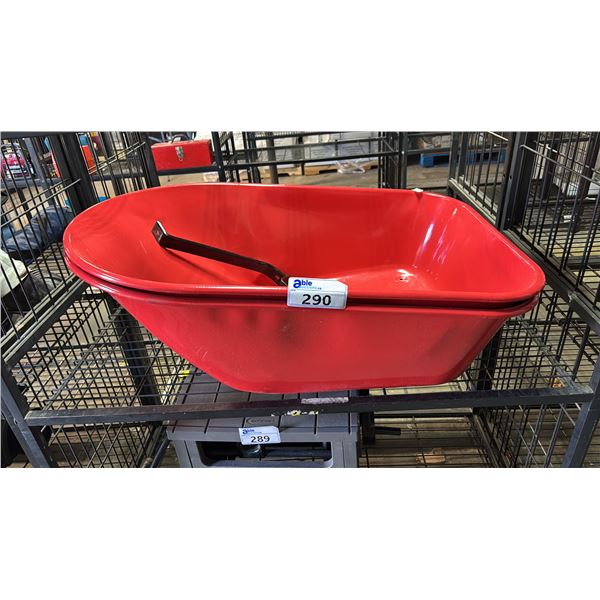(2) WHEELBARROW BUCKETS
