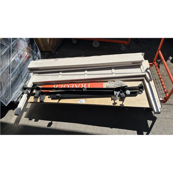 TRAEGER KING SIZE BED FRAME WITH HEADBOARD & FOOTBOARD