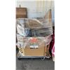 Image 1 : PALLET OF ASSTD. WICKER FURNITURE PIECES & WINDSHIELD WIPERS *WORKING CONDITION UNKNOWN/MAY BE