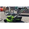 Image 1 : GREENWORKS PRO 80V 21" CORDLESS LAWN MOWER W/GRASS CATCHER BAG *NO BATTERIES/NO CHARGER/WORKING