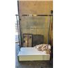 Image 1 : MOBILE CLOTHING RACK WITH STORAGE IN THE BASE