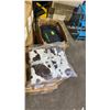 Image 2 : PALLET OF COW PRINT BLANKETS, BACKPACKS & 10" WIDE BROOM HEADS *MUST TAKE ALL ON PALLET*