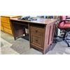 Image 2 : 2-DRAWER WOOD DESK, ARTICULATING TV WALL MOUNT & KATANA WITH RUSTY BLADE