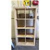 Image 1 : 8-CUBBY WOOD STORAGE SHELF
