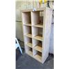 Image 2 : 8-CUBBY WOOD STORAGE SHELF