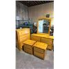 Image 1 : 4-PC BEDROOM SUITE INCLUDING;TALLBOY DRESSER, LOWBOY DRESSER WITH MIRROR & (2) NIGHTSTANDS