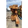 Image 3 : BUNDLE OF ASSORTED LENGTH AND WIDTH NOTCHED/FITTED DOUGLAS FIR LAMINATE WOOD UP TO 17.5' LONG