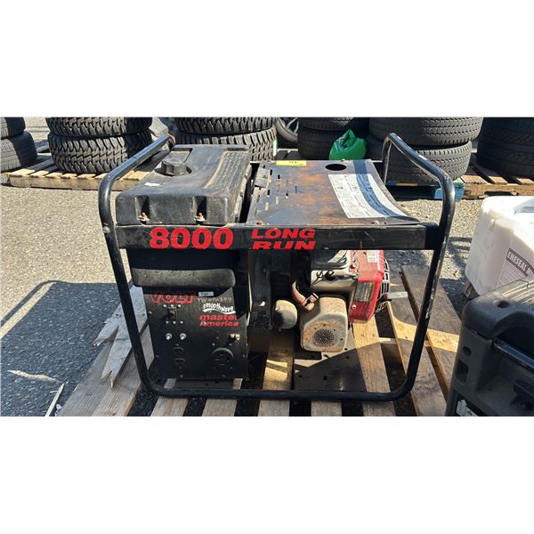 VOLT MASTER 8000 LONG RUN PORTABLE GAS GENERATOR WITH BRIGGS & STRATTON VANGUARD 16HP MOTOR