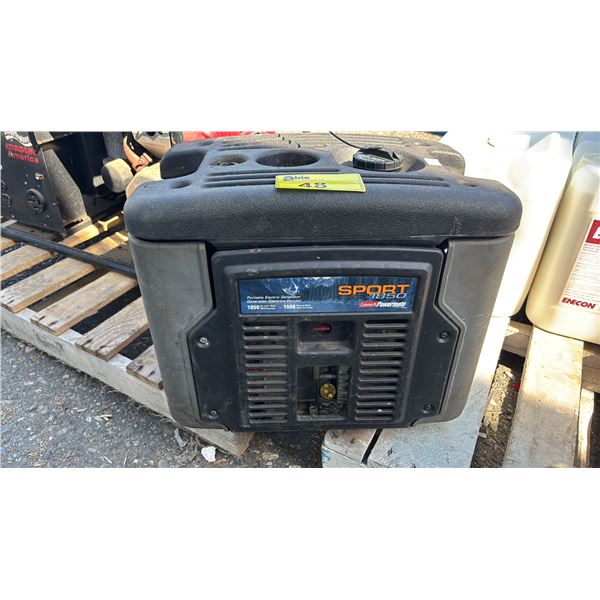 COLEMAN POWERMATE SPORT 1850 PORTABLE GAS GENERATOR