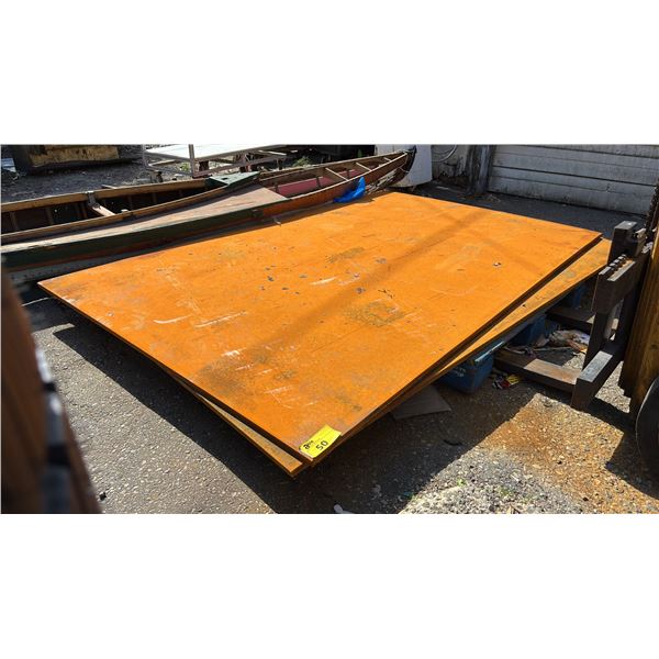 (2) 95" X 59.5" X 5/8" STEEL PLATES