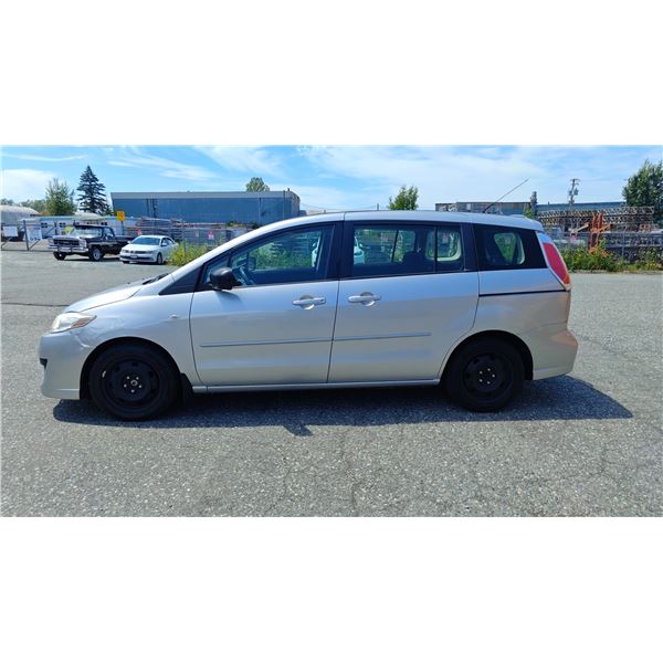 2008 MAZDA 5, 4 DOOR COUPE, GREY, VIN JM1CR293980312115,