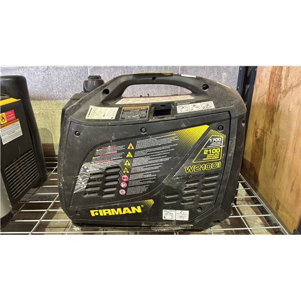 FIRMAN W2100I 2100 WATT GAS POWERED INVERTER GENERATOR