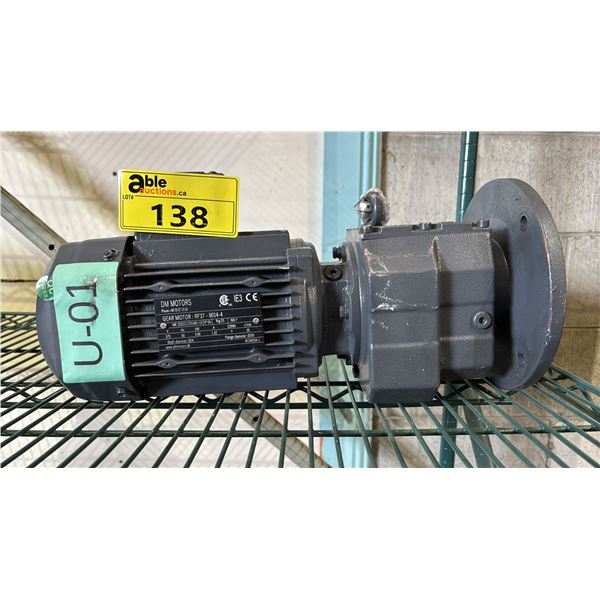 *NEW* 575V 0.66KW DM MOTORS WITH GEAR REDUCER: MODEL RF37-8014-4