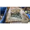 Image 4 : SHELF OF BARRICADE TAPE, BRIGHT GALVANIZING SPRAY, BOX OF BEAM CLAMPS,BOX OF HEX FLANGE BOLTS & MORE