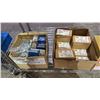 Image 2 : SHELF OF ASSORTED NUTS, BOLTS, PNEUMATIC CAULKING GUN PARTS & MORE